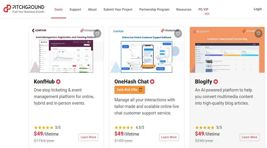 PitchGround another Appsumo Alternatives