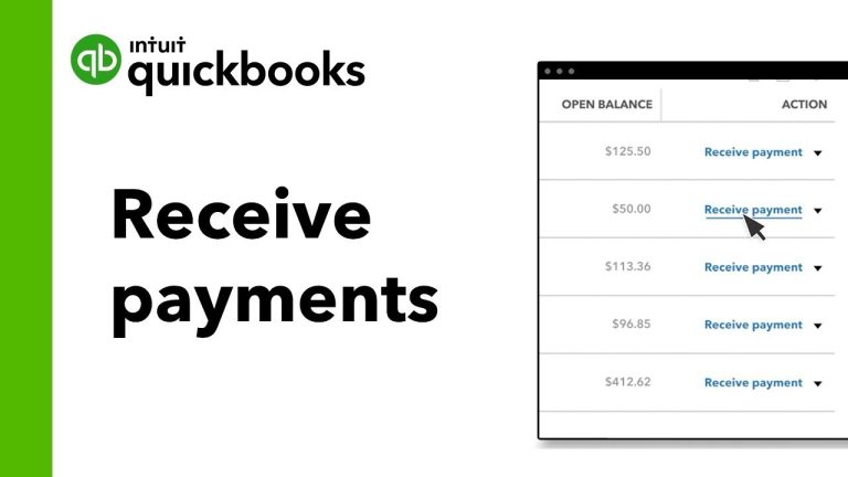 How to Receive Payments in Quickbooks Online